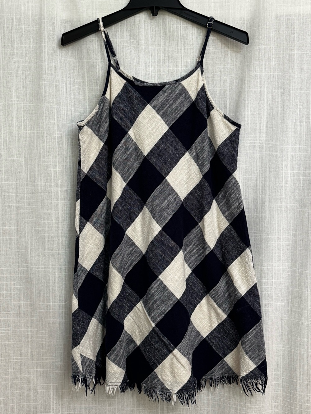Universal Thread Navy White Gingham Mini Slip Dress Size L
